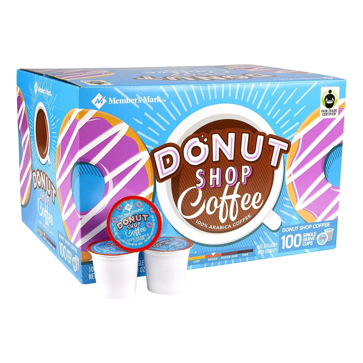 Member’s Mark Donut Shop Coffee (100 Single-Serve Cups)