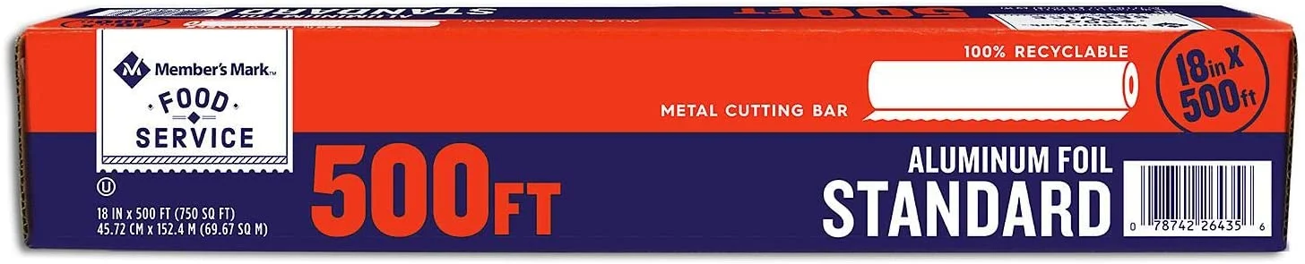 Member’s Mark Standard Food service Foil (18″ x 500 ft.)