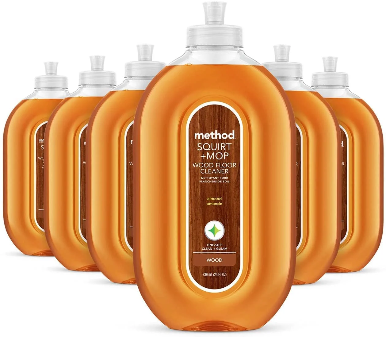 Method Hardwood Floor Cleaner, Easy Squirt + Mop Design Covers Floor, 6 Pack