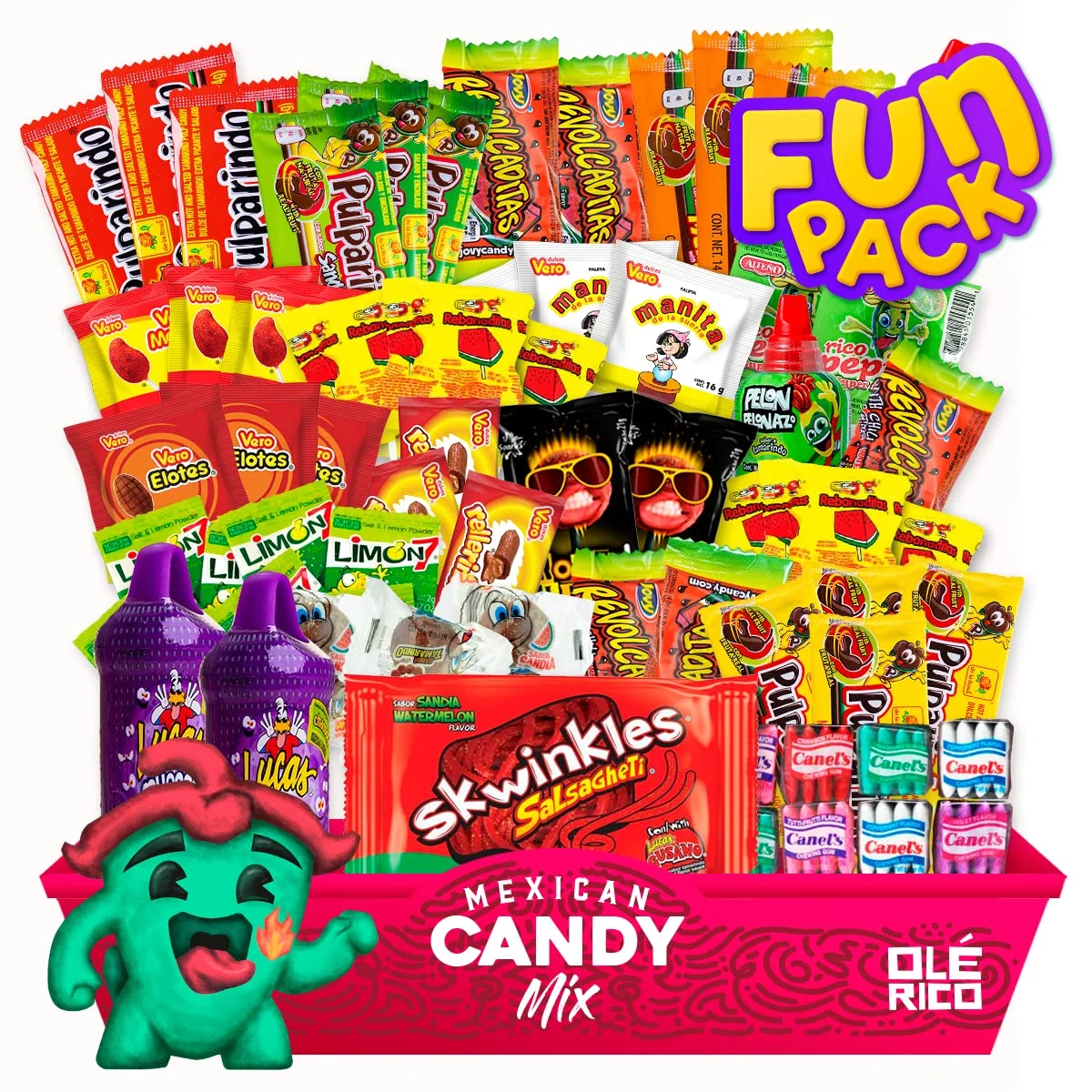 Mexican Candy Mix (42 Count) | Sweet, Sour and Spicy by Ole Rico