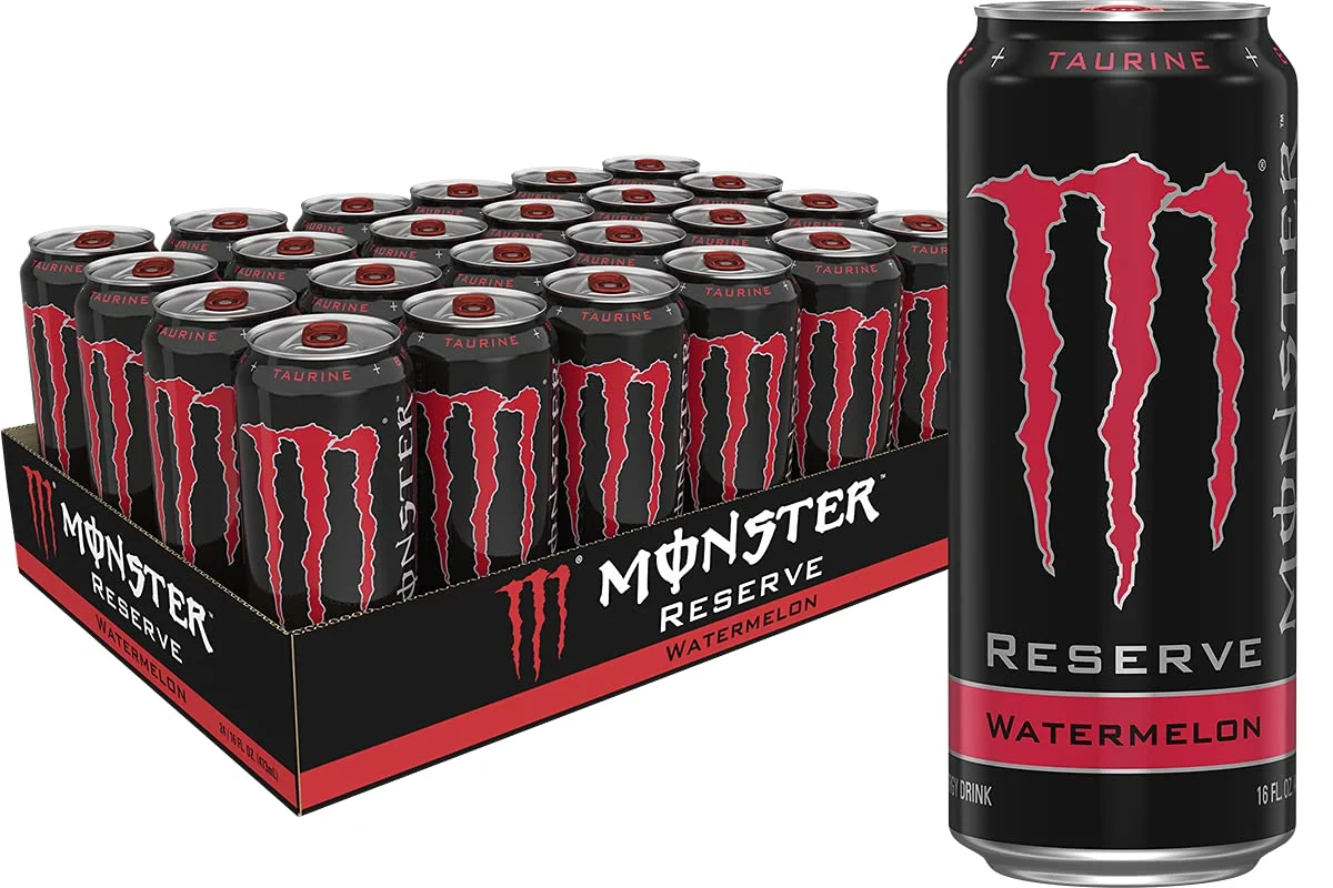 Monster Energy Drink Reserve Watermelon, 16 Ounce (Pack of 24)