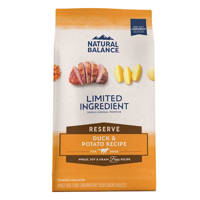 Natural Balance Limited Ingredient Diets Duck & Potato Formula Dry Dog Food, 4 lbs.