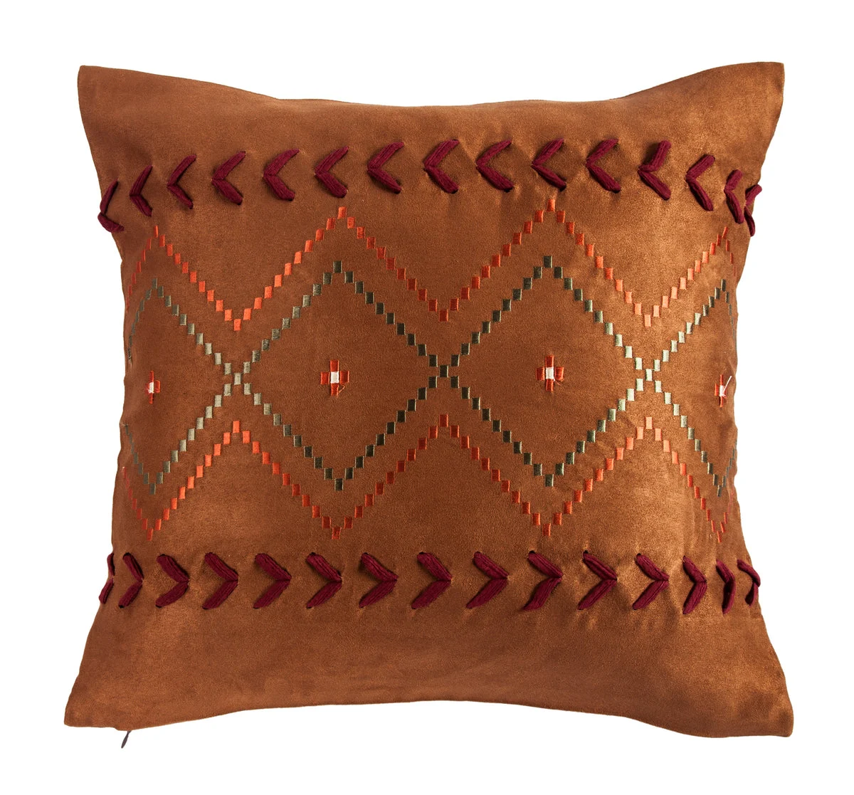 HiEnd Accents Embroidered Aztec Pillow