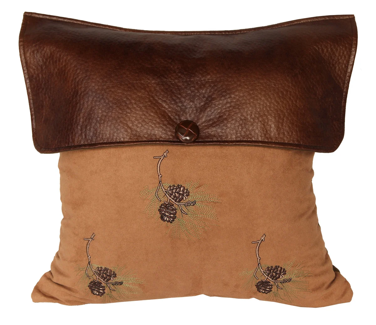 HiEnd Accents Lodge Pillow Pine Cone