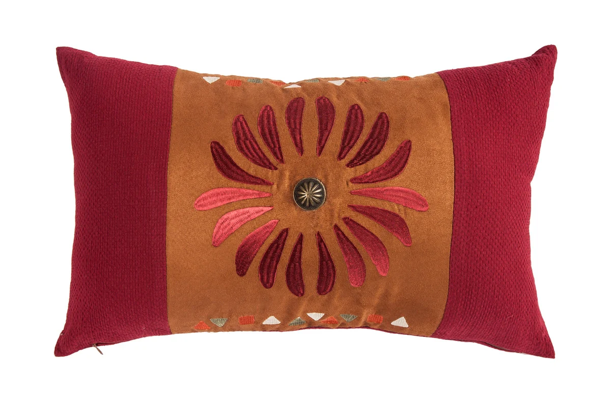 HiEnd Accents Embroidered Sunburst Pillow