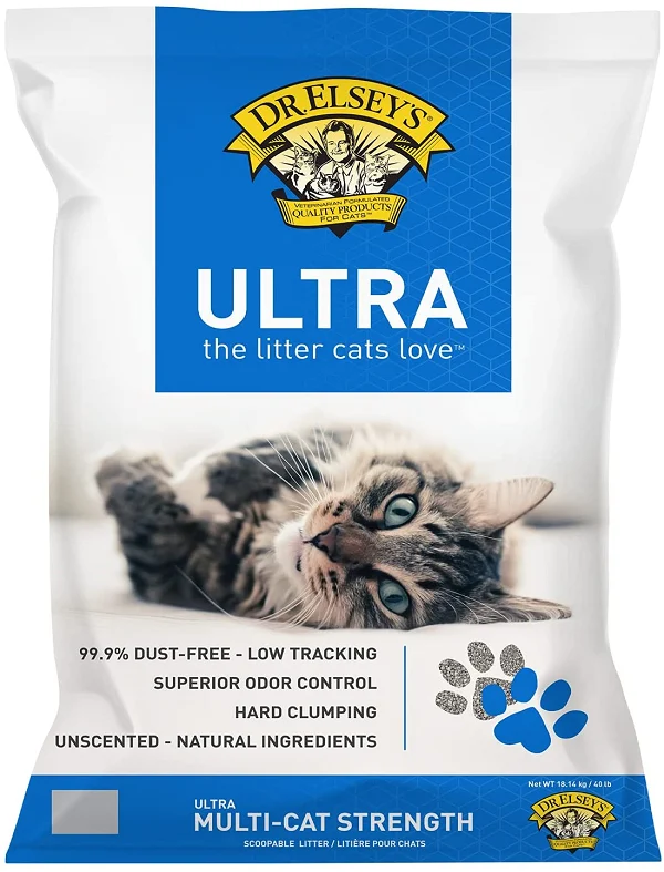 Precious Cat Ultra Premium Clumping Cat Litter, 40 pound bag