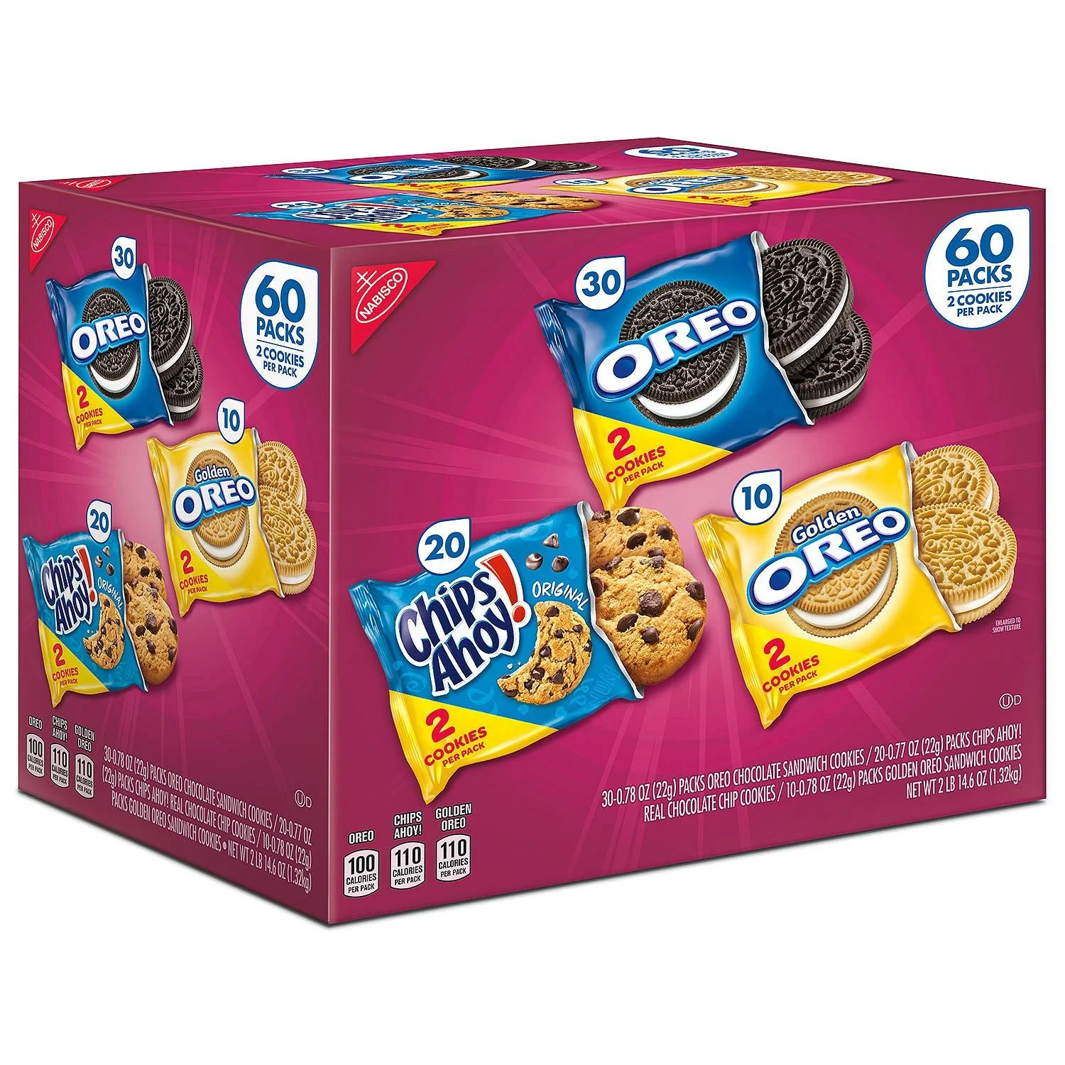 Product of Nabisco Cookie Variety Pack (60 pk.) – [Bulk Savings]