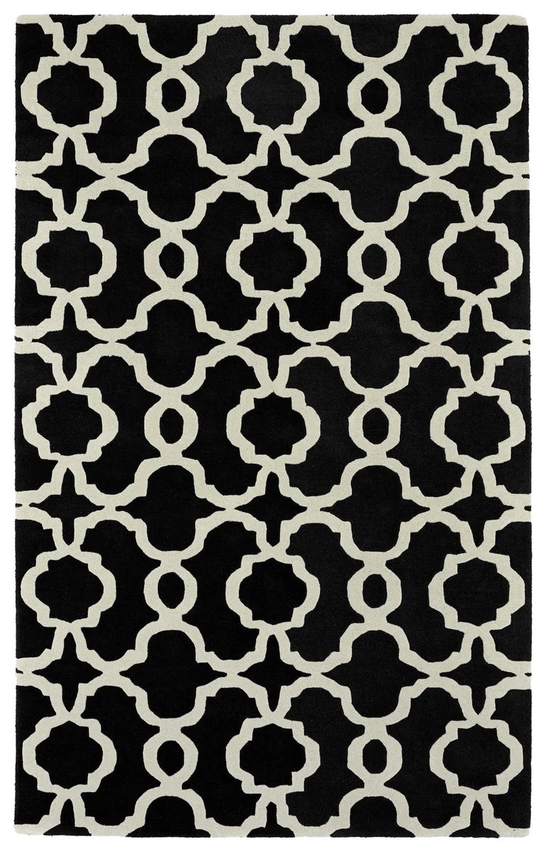 Kaleen Rugs Tara Square REV03-02 Black Area Rug