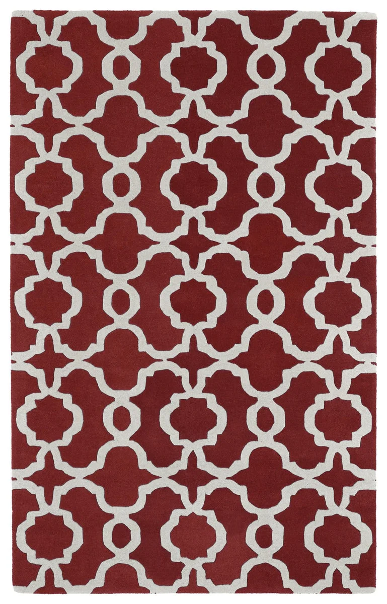 Kaleen Rugs Tara Square REV03-25 Red Area Rug