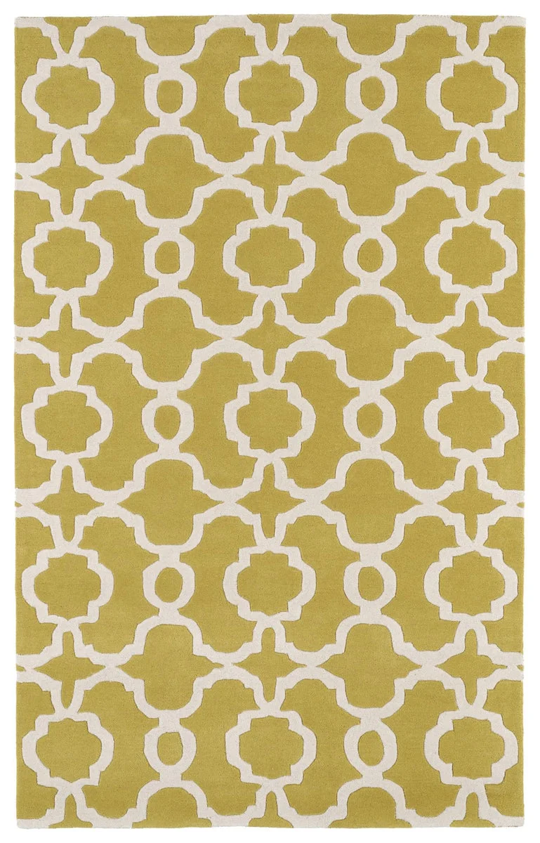 Kaleen Rugs Tara Round REV03-28 Yellow Area Rug