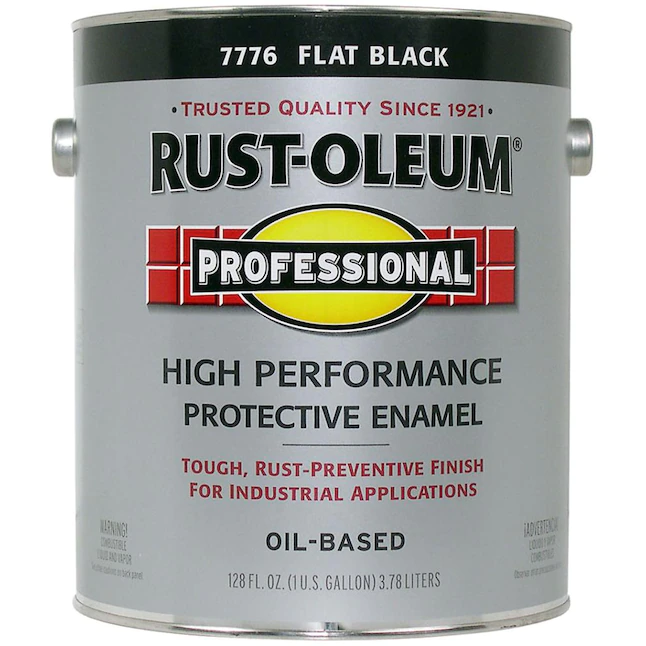 Rust-Oleum  Professional Flat Black Interior/Exterior Oil-based Industrial Enamel Paint (1-Gallon)
