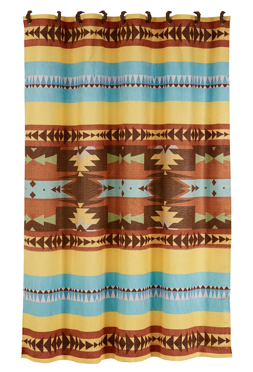 HiEnd Accents Meza Southwest Shower Curtain