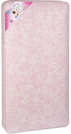 Sealy Ortho Rest Waterproof Infant/Toddler Crib Mattress, Pink