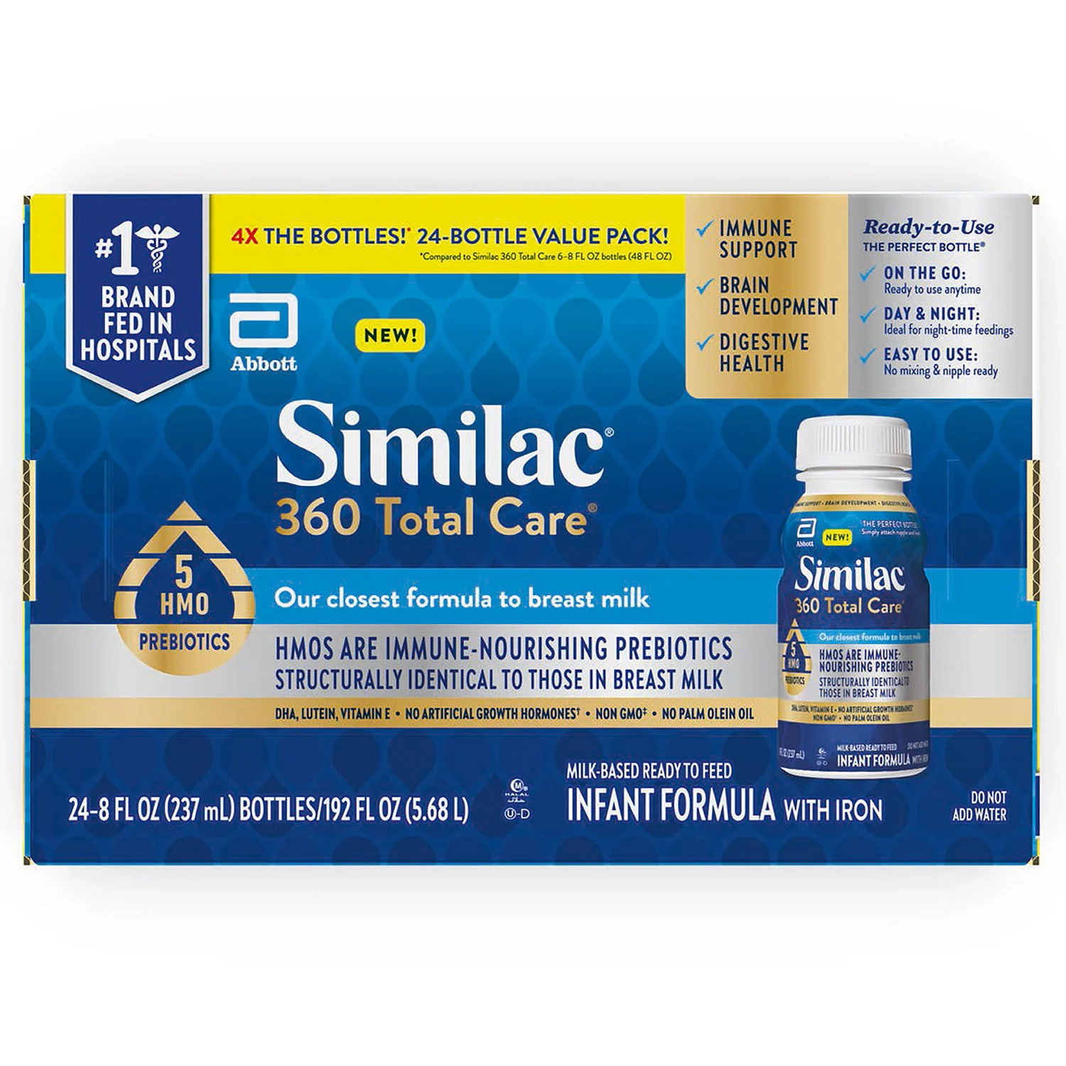Similac 360 Total Care Advance Infant Formula, Ready to Feed (8 fl. oz., 24 ct.)