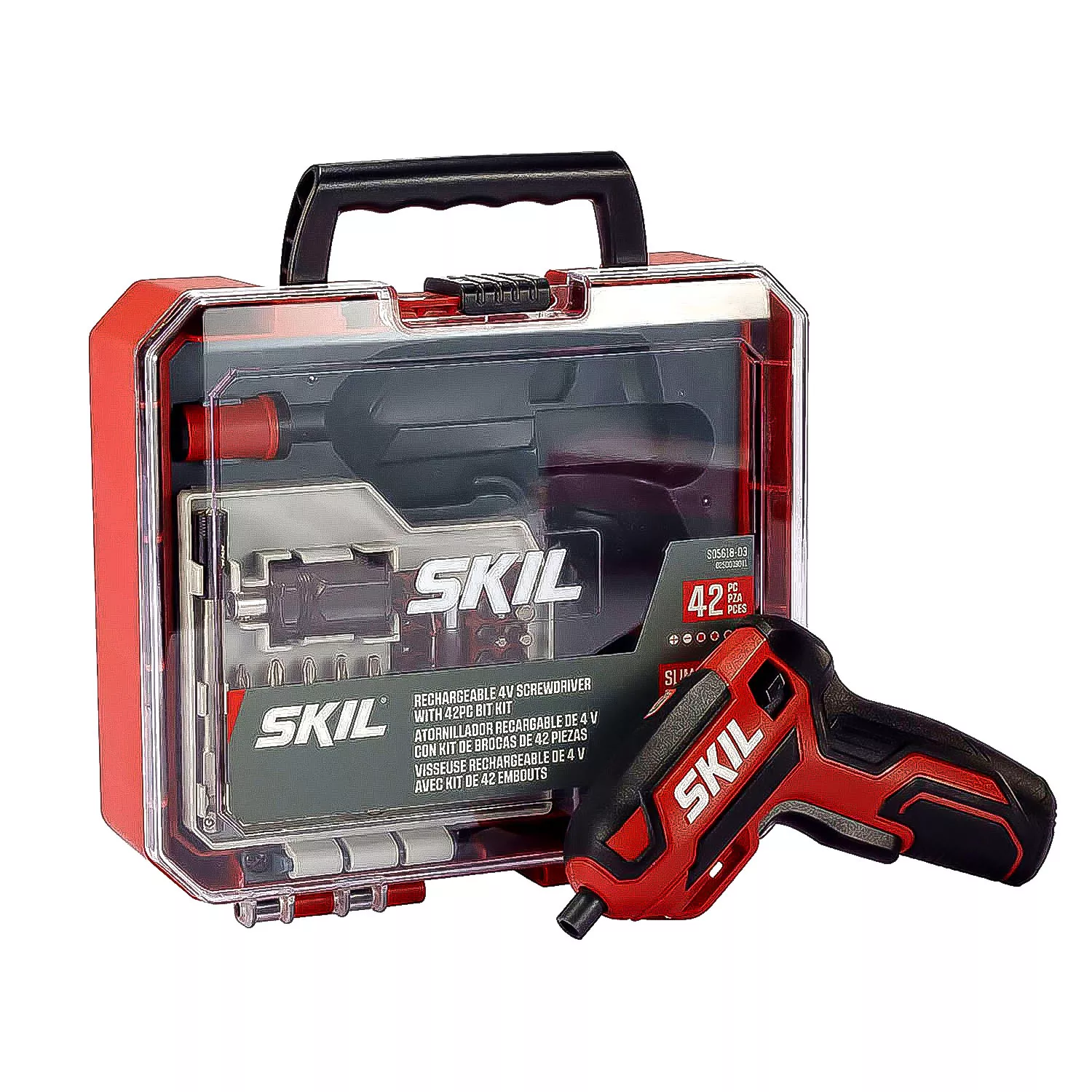 Skil Sd5618-03 Skil 4V Screwdriver Rechargeable With 42Pc Bit Kit