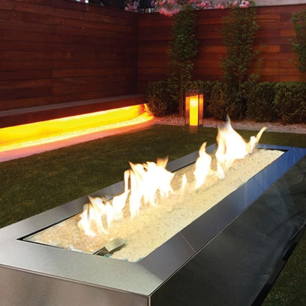 Spark Fireplaces 36" Stainless Steel Outdoor Propane Gas Fire Table with Electronic Ignition