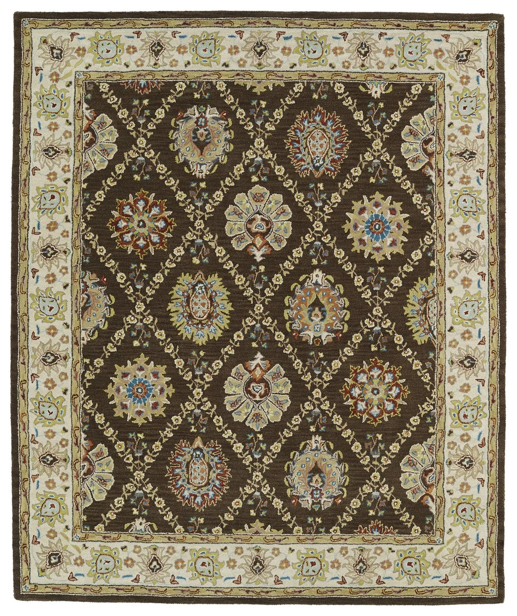 Kaleen Rugs Taj Collection TAJ03-40 Chocolate Area Rug