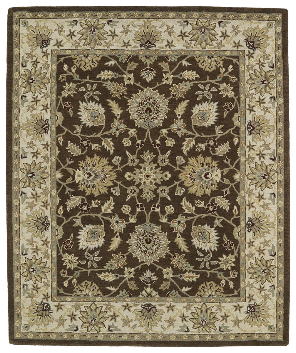 Kaleen Rugs Taj Collection TAJ09-40 Chocolate Area Rug