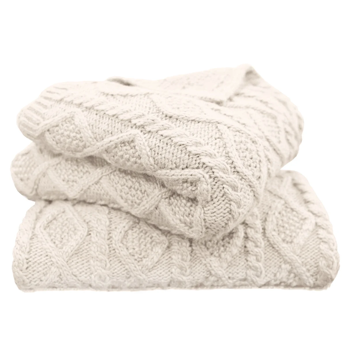 HiEnd Accents Cable Knit Throw