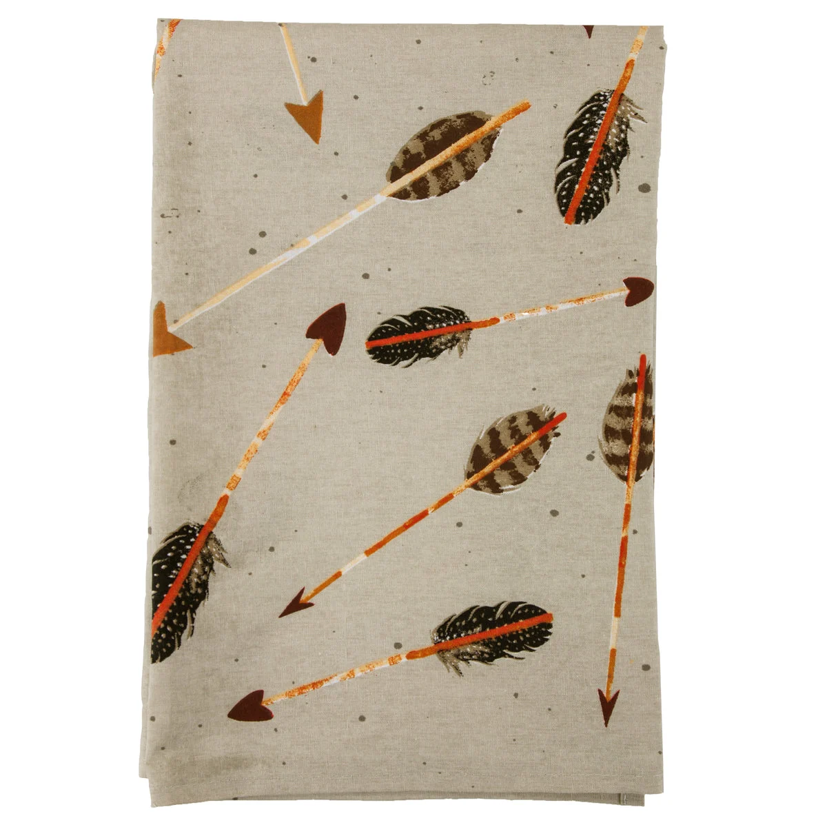 HiEnd Accents Tossed Arrow Printed Tea Towel, 5 Piece Set