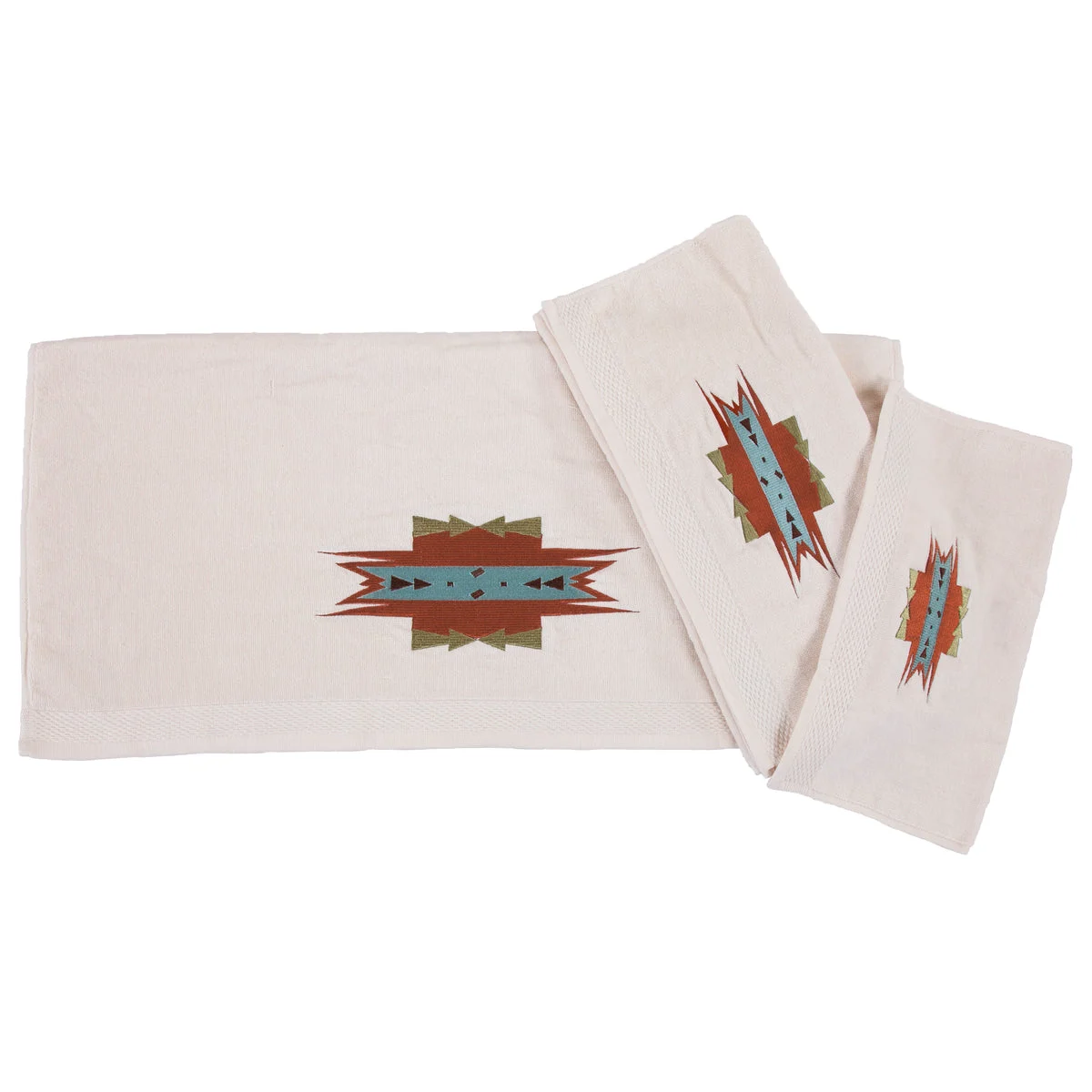 HiEnd Accents Mesa Embroidered 3PC Towel Set