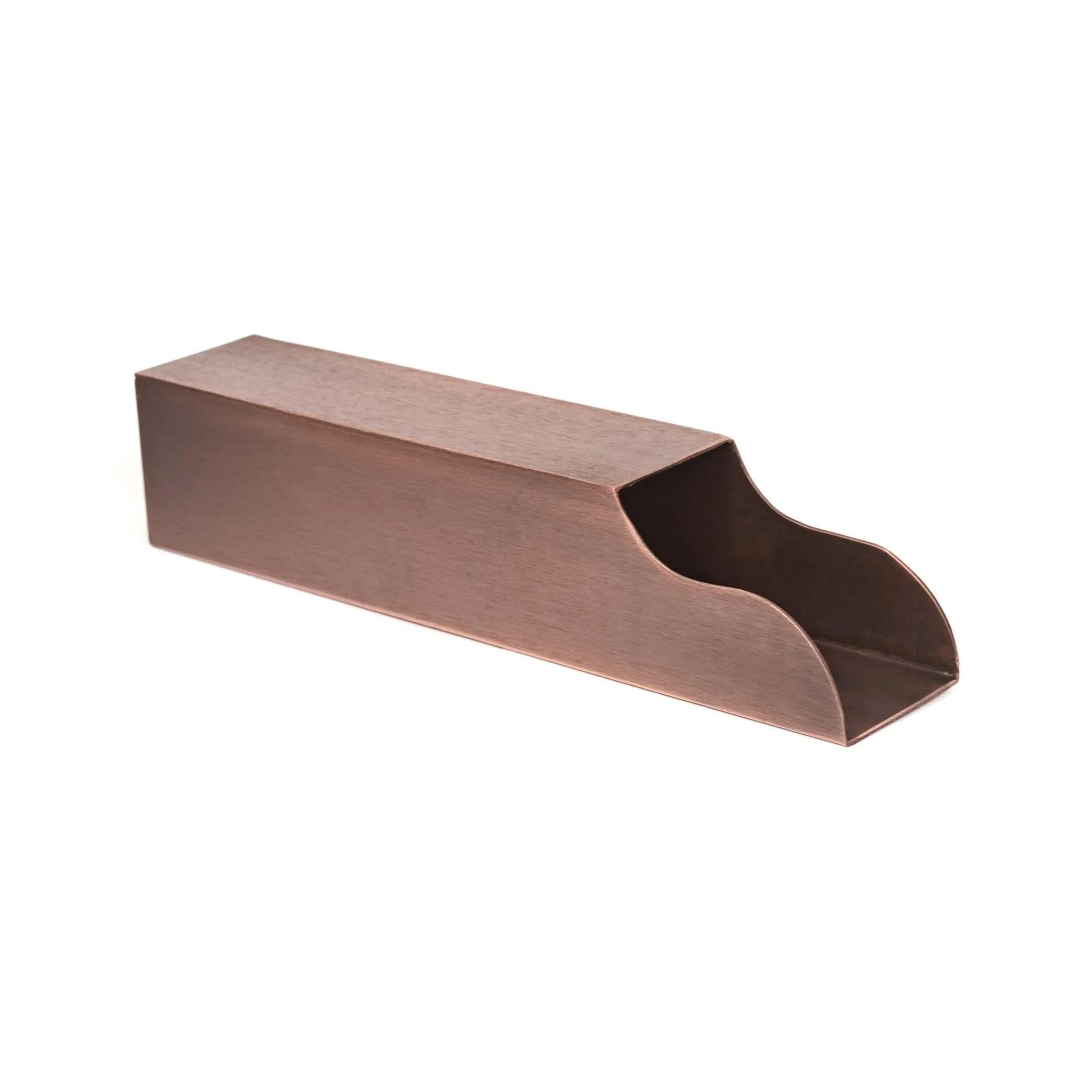 The Outdoor Plus 12" Stainless Steel Scalloped Mini Scupper with Open Back