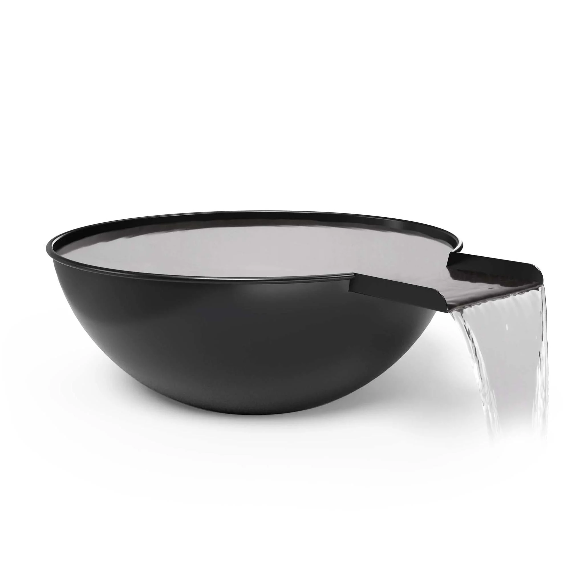 The Outdoor Plus Sedona 36" Gray Powder Coated Metal Water Bowl