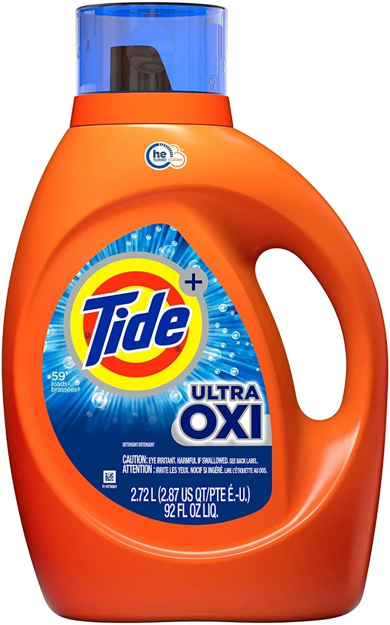 Tide Ultra Oxi Liquid Laundry Detergent Soap, High Efficiency (HE), 59 Loads