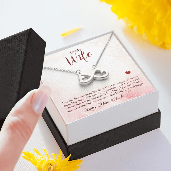 To My Wife – Double Heart Necklace