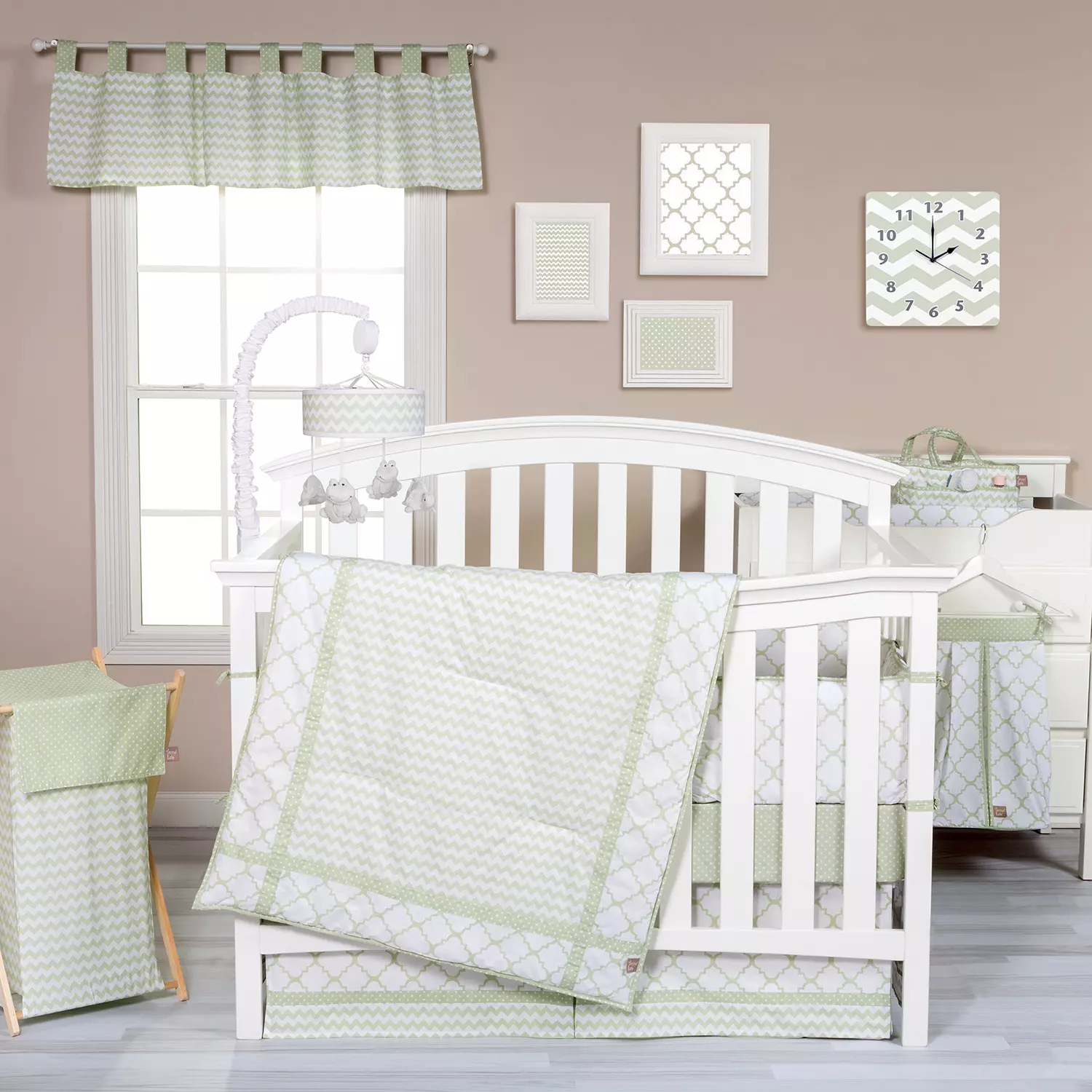 Trend Lab 3-Piece Crib Bedding Set, Sea Foam