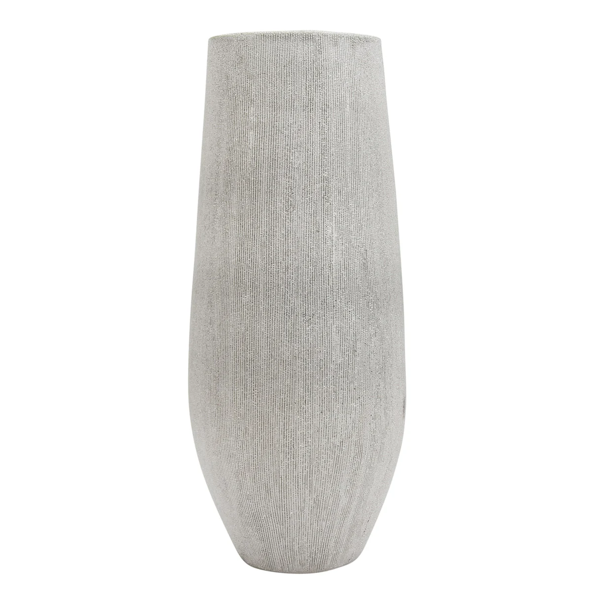 Sagebrook Home Textured Silver Vase 23``