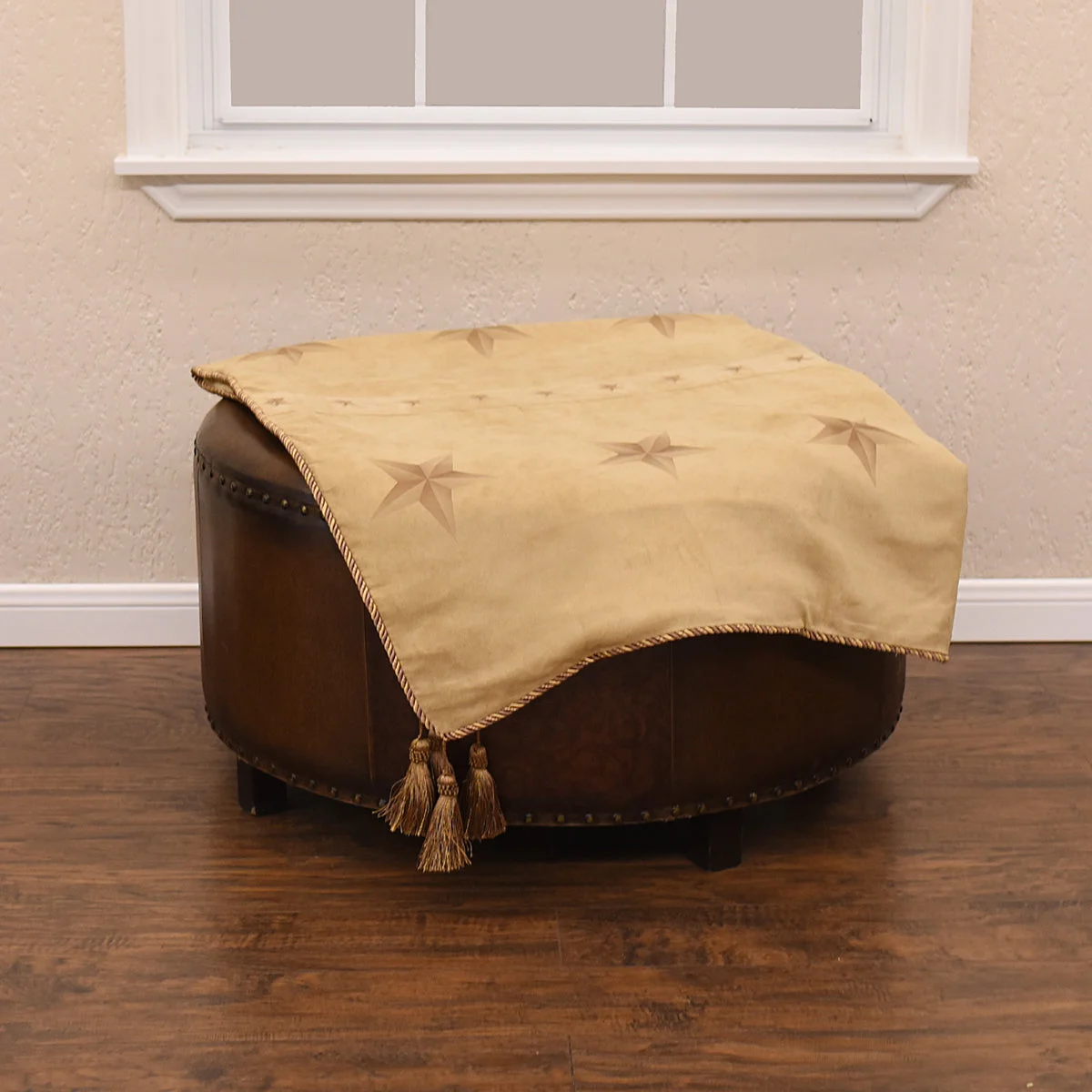 HiEnd Accents Star Throw, Light Tan