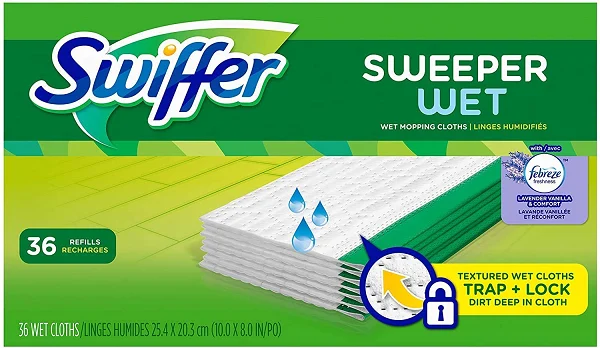 Swiffer Sweeper Wet Mopping Pad Refills, 36 Count (Pack of 1)