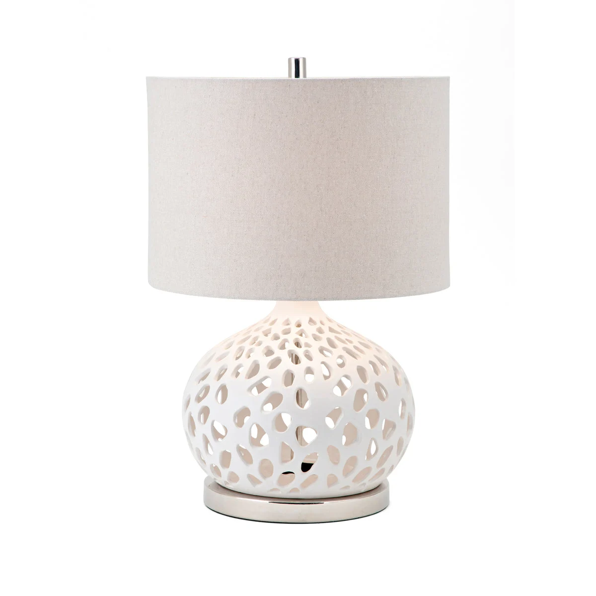 IMAX Worldwide Home SG Ceramic Cutout Table Lamp