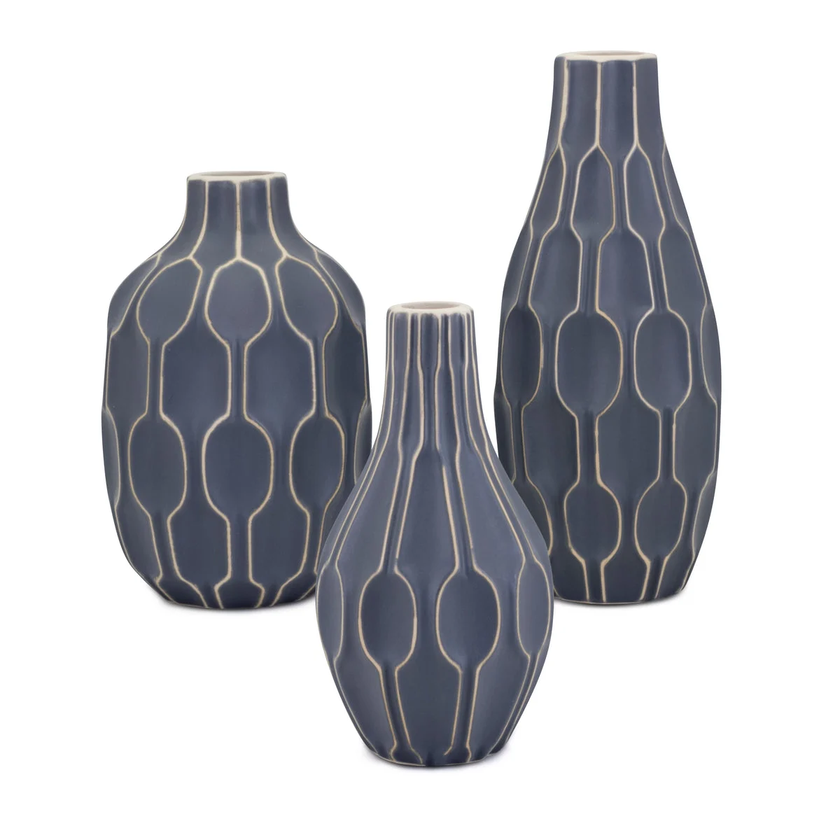 IMAX Worldwide Home Lizzy Vases - Set of 3