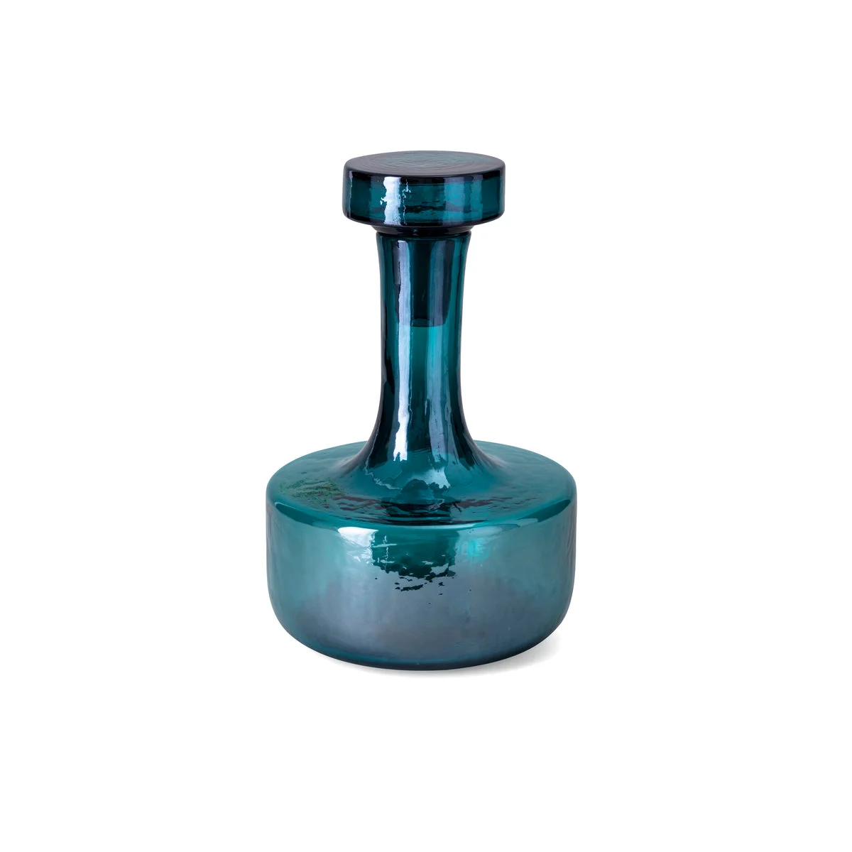 IMAX Worldwide Home Holmes Wide Decorative Glass Bottle with Stopper