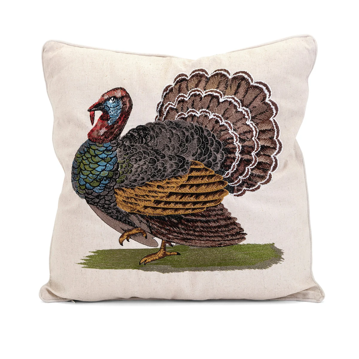 IMAX Worldwide Home Harvest Embroidered Turkey Pillow