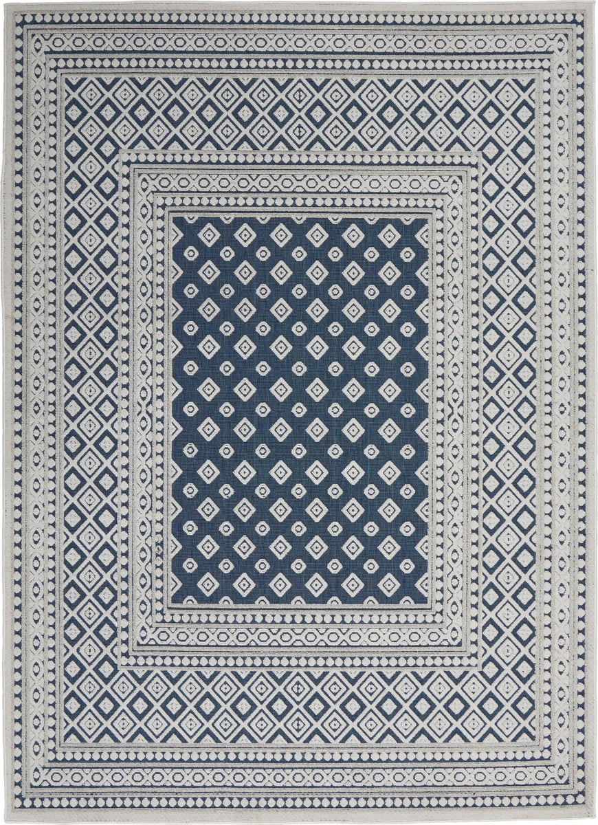 Nourison Calobra Transitional Blue Area Rug