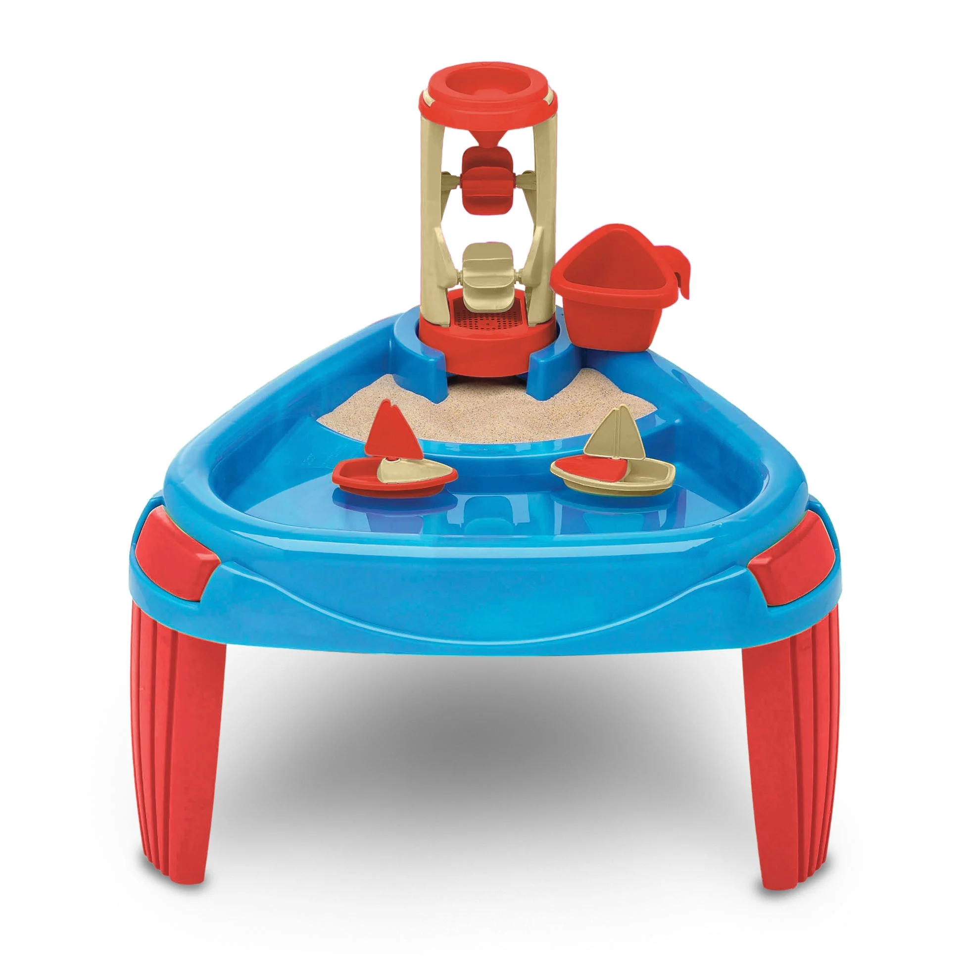 American Plastic Toys Kids Sand and Water Wheel Play Table Outdoor Yard Play