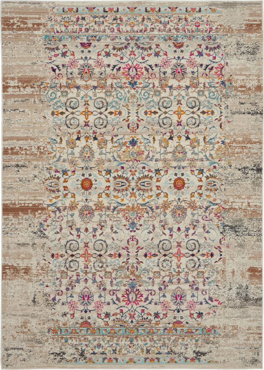 Nourison Vintage Kashan Traditional Ivory Area Rug