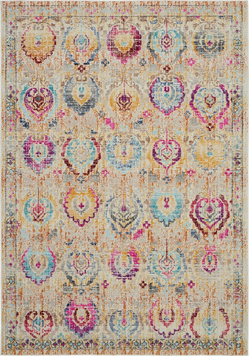 Nourison Vintage Kashan Traditional Ivory/Multi Area Rug