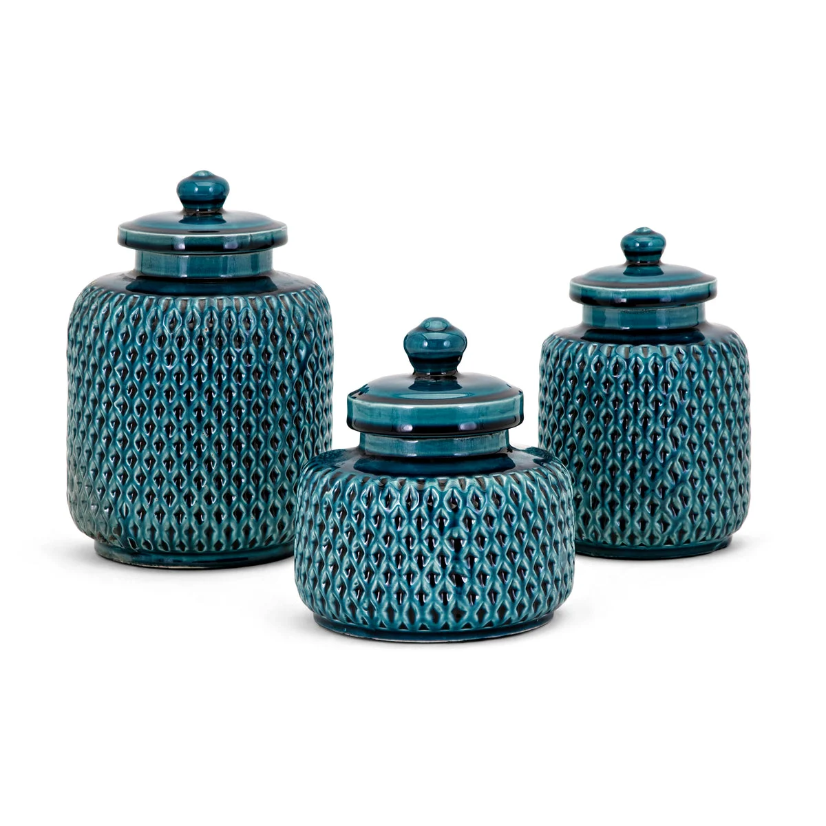 IMAX Worldwide Home Maya Lidded Containers - Set of 3