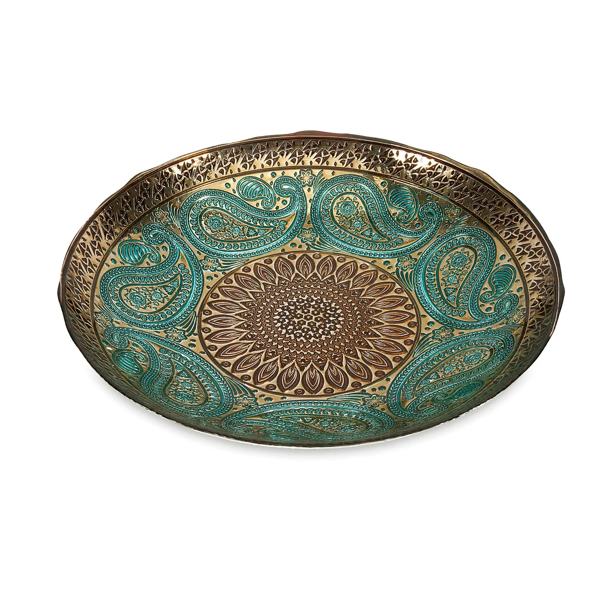 IMAX Worldwide Home Paisley Glass Bowl