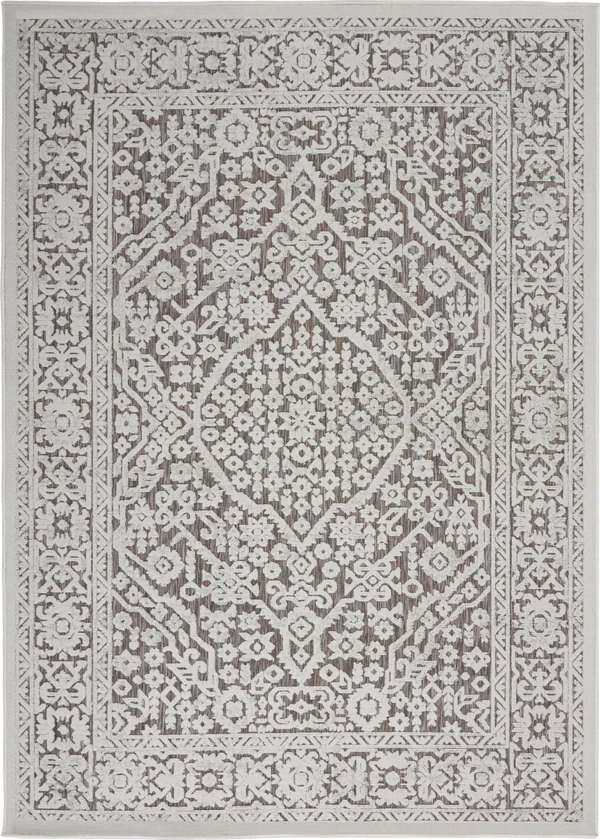 Nourison Calobra Transitional Beige Area Rug