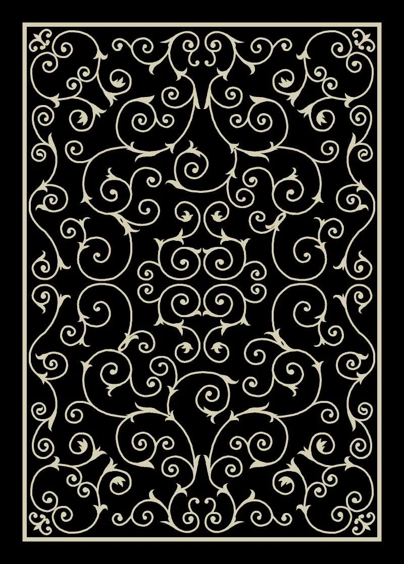 Nourison Home & Garden Transitional Black Area Rug