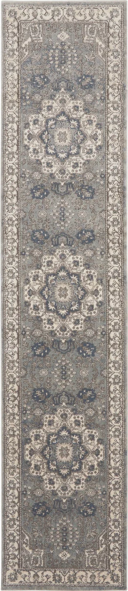 Nourison Concerto Traditional Grey/Ivory Area Rug