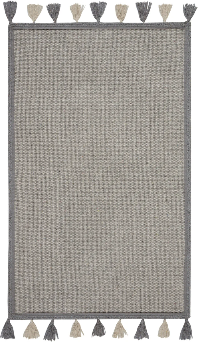 Nourison Otto Contemporary Light Grey Area Rug