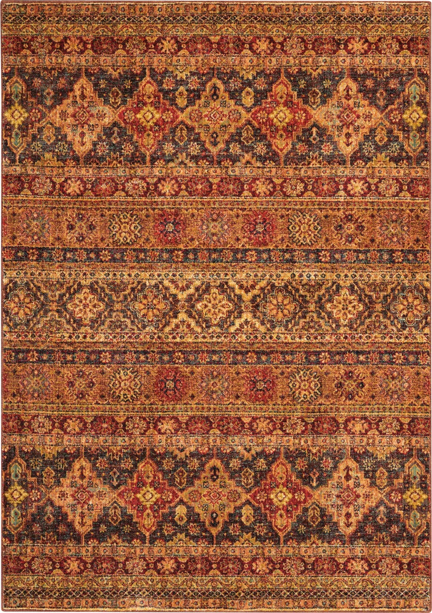 Nourison Vintage Tradition Traditional Blue/Red Area Rug