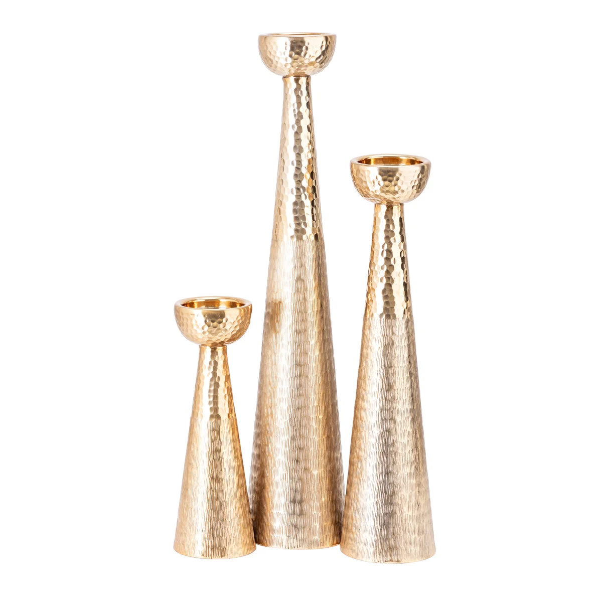 IMAX Worldwide Home Aurek Candleholders - Set of 3
