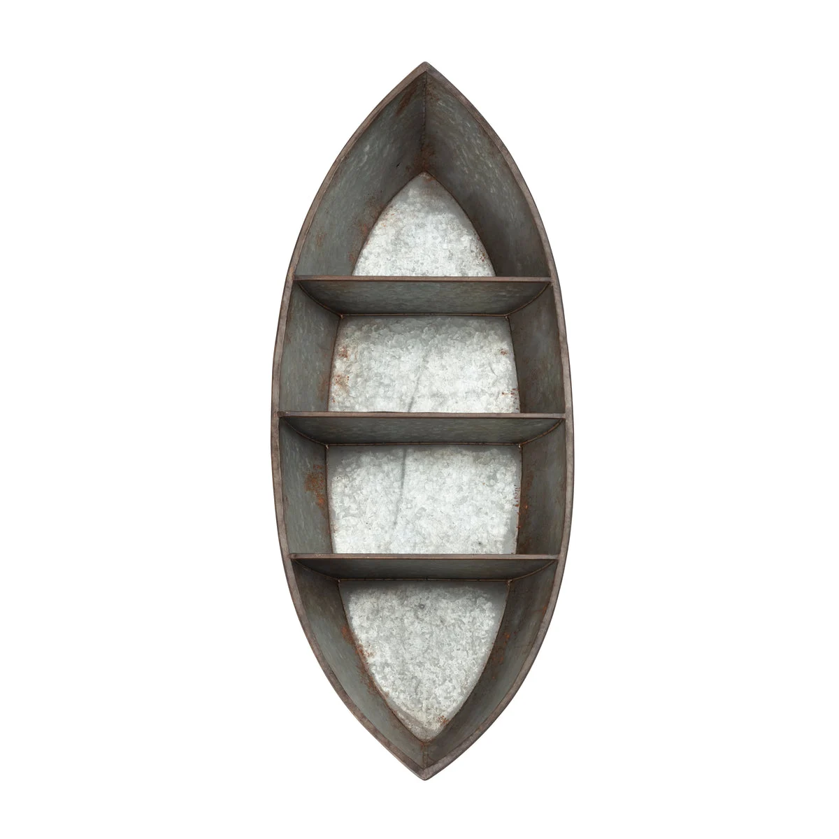 IMAX Worldwide Home Nelson Galvanized Canoe Wall Shelf